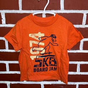 Joe fresh | orange graphic short sleeve t-shirt | size 2